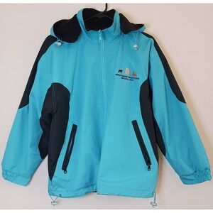 Weatherproof Reversable Jacket Teal Long Sleeve Size Large‎